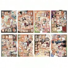 8pcs Umaru-Chan Anime Character Waterproof Sticker Pack - Multicolor - View 8