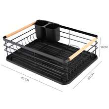 Escurridor de platos multifuncional para cocina, escurridor vertical con bandeja, escurridor de platos, escurridor de vasos de agua para el hogar, cuencos, platos, palillos, cuchillos y tablas de cortar, escurridor de platos desmontable que ahorra espacio - escurridor de platos de plástico, adecuado para cocinas, vehículos recreativos, furgonetas camper y remolques de viaje, escurridor de fregadero de cocina, escurridor de platos de doble capa con escurridor de cubiertos, escurridor de platos desmontable con bandeja de goteo, juego de almacenamiento y organización de vajilla de cocina. - Monocapa multicolor - Ver 10