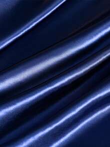 2pcs Satin Pillowcase, Soft & Silky Pillowcase For Hair & Skin Care, Envelope Closure (Pillow Insert Not Included), Navy Blue - Royal Blue - View 3