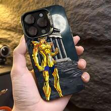 Funda Golden Armor Hero compatible con fundas ,  17,  16 Pro Max,  15 Pro Max,  13 y  12. Ofrece protección contra golpes y caídas. Un regalo fantástico para familiares, amigos, seres queridos, novios/novias y ocasiones especiales. - Negro - Ver 4