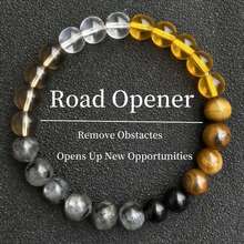 天然黄虎眼石黄水晶招财幸运手链，男女皆宜，寓意吉祥如意，馈赠佳品。 - 黃色 - 查看 1