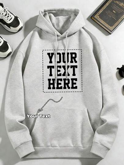Customized Personalized Men's Hooded Sweatshirt. With Multiple Text Options Available. Just Upload The Picture And You'll Get It. A And Fashionable Choice. Make A One-Of-A-Kind Personalized Hooded Sweatshirt. This Is A Gift For Yourself And Also A Great Choice For Your Friends.