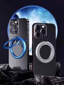 1pc Magnetic Phone Holder Ring Grip Kickstand, Strong Magnetism Removable Double Adjustable Finger Ring, Magnetic Cell Phone Stand Compatible With Mag Car Mounts, For IPhone 17/16/15/14/13 Pro Max Plus Mini, All Smartphones & - Multicolor - View 4