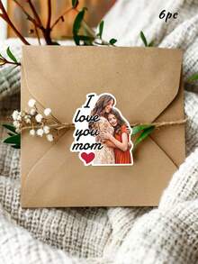 6/12/24pc Custom Face Mom Stickers, Personalized Photo Stickers, Personalized Mother'S Day Gift, First Mothers Day Gift, Photo Gift For Mom, Mothers Day Sticker - Multicolor - View 7