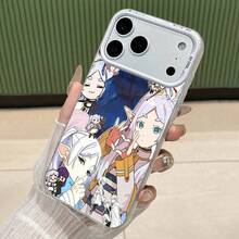 Funda para teléfono con personajes mágicos de anime, compatible con Samsung,  17,  16 Pro Max,  15 Pro Max,  13 y  12. Diseño plateado premium, hecha de TPU, que ofrece protección contra golpes y caídas. Un regalo perfecto para familiares, amigos, seres queridos, novios/novias y aniversarios. - Plateado - Ver 2