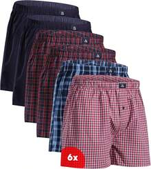 6 pares azul/rojo