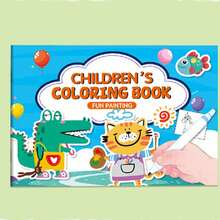 Coloring Book With Colored Pencils, Includes Giraffe, Dinosaur, Zebra, Lion, Rabbit Creative Doodle Themes, Fun & Simple, Develop Drawing & Hands-On Skills, Enhance Focus & Imagination, Suitable For Christmas, Birthday, Party, New Year, Halloween Gifts, Back To School Gifts (Pencils Not Included) - Multicolor - View 12