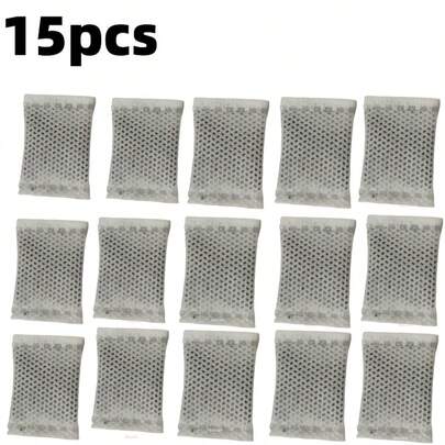 7pcs/15pcs High Adsorption Activated Carbon Aquarium Filter Media | Dust-Free Water Clarifier For Freshwater & Saltwater Tanks | Removes Yellow Water, Odor, Chlorine & Ammonia | PH Stabilizer Essential For Fish Tanks, Turtle Tanks & Seafood Ponds