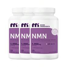 Micro*Ingredient*S NMN Complex 1,000mg Per Serving,10-1 Complex, Zero Filler Pure NMN 500mg With Vitamin C,Resveratrol,CoQ10.TMG,Quercetin,& Glutathione | NAD+Supplement Precursor - 120 viên nang - Xem 5