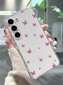 Butterfly Painting Shockproof Transparent Phone Case Compatible With IPhone 17pro/17Air /17/17promax16/11/16pro/16plus/16promax/16e/15Promax/13/14/12/XS/XR/7G/8P, Galaxy S25/S25PLUS/S25 Ultra/A16/A36/A26/A56/A50/A12/A32/A52/A72/A51/A21S/A13/A14/S24/S24PLUS/S24Ultra,S22/A52/A53/A54/A55S23/, 11/12Pro/12/12X/13Pro/14Pro/15Pro/, Redmi 10/9/Note9/12c/Note11pro/Note8Pro - Multicolor - View 2