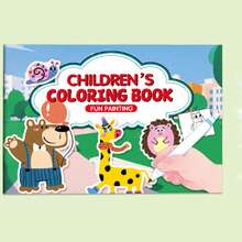 Coloring Book With Colored Pencils, Includes Giraffe, Dinosaur, Zebra, Lion, Rabbit Creative Doodle Themes, Fun & Simple, Develop Drawing & Hands-On Skills, Enhance Focus & Imagination, Suitable For Christmas, Birthday, Party, New Year, Halloween Gifts, Back To School Gifts (Pencils Not Included) - Multicolor - View 13