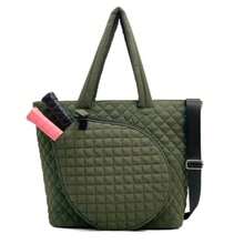 Pickleball Tote Bag for Women Tennis Tote Bag with Paddle Holder Stylish Appearance and Durable Material Large Inner Storage Carry Handle for Pickleball. Padel Tennis Squash and Badminton - como en la foto - Ver 2