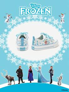 Disney 1双儿童运动鞋，包括公主款、安娜公主款和阿伦黛尔公主款，适合日常穿着、假日运动和户外活动。舒适、防滑、耐用且透气的鞋底。 - 淺藍色 - 查看 3