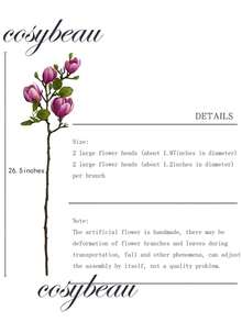1pc Artificial Nala Small Magnolia Wedding Decoration Materials, Home Decoration DIY Artificial Is Very Suitable For Families, Weddings And Parties, Indoor And Outdoor Home Decoration - Rose - View 3