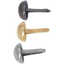 Hztyyier Remaches de Cuero, Set de 150 Piezas, Cabeza Redonda, Hierro, 3 Colores, para Manualidades y Proyectos DIY - / - Ver 2