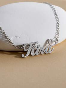 极简心形定制名字项链，不锈钢个性化项链，男女皆宜，百搭简约，休闲百搭，是送给女友、妈妈、家人、朋友、女儿的理想礼物，也适合周年纪念、情人节、母亲节、生日、毕业典礼、日常佩戴、婚礼、舞会等场合。此外，也适合送给男友、女友、爸爸、妈妈、家人、朋友，以及参加周年纪念、派对等场合。适合高中生、大学生、大一、大二、低年级学生佩戴。珠宝手表系列，当季精选，定制名字不锈钢项链，个性化铭牌 - 彩色 - 查看 8
