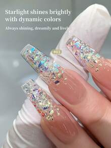 annies 5毫升微粒亮片闪粉凝胶指甲油，反光全息可卸半永久UV指甲油，女孩沙龙独家发售 - 彩色 - 查看 4