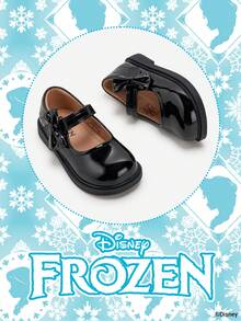 Disney 1 Pair Licensed Collaboration Children's Shoes, Suitable For Daily Wear, Festivals, Sports, Outdoor Activities, Comfortable, Non-Slip, Durable, Breathable (Children's Flats, Girls Shoes, Princess Shoes, Queen Shoes) - Black - View 2