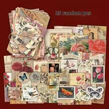 Nostalgic Vintage Style Paper, High-Quality Retro Paper, INS Style Background Paper, Scrapbooking Decorative Paper Pack - Multicolor - View 15