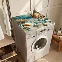 1pc Underwater Creature Pattern, Warm Family Atmosphere, Diatomite, Non-Slip, Suitable For Washing Machine Cover Pad, Dryer Cover Pad, Coffee Machine Pad, Kitchen Countertop Pad. Multi-Purpose Household Mat - 3-color Underwater Creature Pattern - View 8