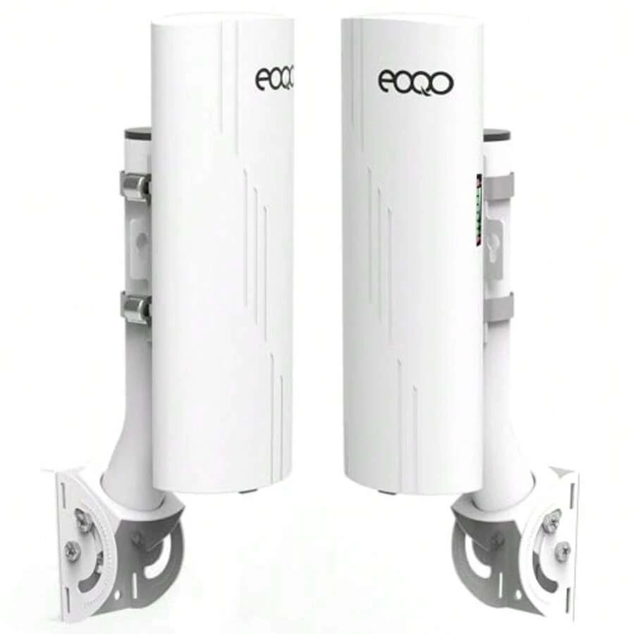 Puente inalámbrico de punto a punto con soporte para Starlink Internet puerto LAN Gigabit RJ45 de 3 KM puerto LAN de red 5.8G WiFi de red CPE punto de acceso con antena de 16dBi para exteriores - blanco - Ver 1