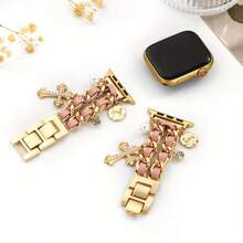 1pc Fashionable Women's Band, Compatible With 38/40/41/42/44/45/49mm Ultra/SE/Series 11/10/9/8/7/6/5/4/3/2/1, A Wonderful Gift For Loved Ones Or A Delicate Small Present (Watch Not Included, Only The Band) - Multicolor - View 2