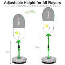 Tennis Trainer Portable Tennis Practice Equipment for All Levels Real Topspin Training Aid • Adjustable Height and Angle Pro Tennis Buddy - como en la foto - Ver 3