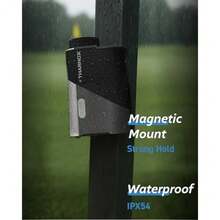 Golf Range Finder with Slope and Triangulation 1300Yard Rangefinder 5.3oz Compact Lightweight 0.2s Flag Lock Vibration Magnetic Mount USB-C Rechargeable 6X Magnification Waterproof IPX54 - Negro y gris - Ver 7