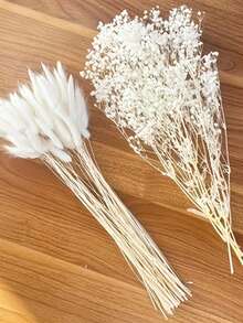 1 Buquê Arranjo Floral de Primavera - Capim-das-Pampas, Lavanda, Flores Coloridas de Primavera/Verão, Decoração Versátil para Casa, Boho, Fazenda, Jardim Moderno, Buquê de Plantas Naturais para Vasos, Casamentos, Aniversários, Festas, Adereços de Fotografia, DIY - santidade - Visão 6