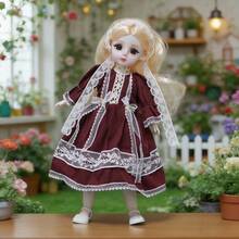 6.3 Inch High-Quality 20-Joint BJD Princess Doll Set, Birthday Gift Toy, Holiday Present - Multicolor - View 6
