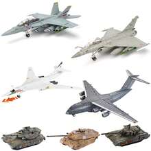 1:72/1:100 Escala Modelo de Avión Ensamblable, Ruedas Móviles, con Soportes de Misiles y Cabina Transparente, Imprescindible para Coleccionistas y Exhibición, Ideal para Entusiastas de la Aviación y Regalos - Multicolor - Ver 11