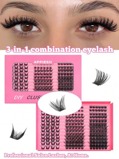 208 Fluffy False Eyelashes Set, W+120D+160 Single Layer Thick Cluster False Eyelashes Set, Extra Long False Eyelashes Set, D-Curl Curly False Eyelashes Set,10-16MM Thin False Eyelashes Set, Suitable For Beginners, Great For Daily Makeup, Parties, Halloween And Christmas, Essential For Halloween And Christmas, False Eyelashes