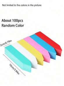 100个防水植物标签，塑料花园标签，盆栽标记，可重复使用防水育苗标签，植物名称标签，盆栽标记，适用于花卉和种子，必备园艺配件 - A - 查看 8