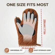 Cat Paw Heat Resistant Gloves, Thick Silicone High Temperature Insulation, Suitable For Kitchen Baking - Multicolor - View 3