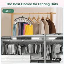 1 pieza Percha de pantalones de acero inoxidable, organizador de armario ahorra espacio con 10/15 pinzas, secadora multiusos para el hogar para ropa, ropa interior, calcetines, pantalones - Multicolor - Ver 10