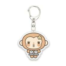 Hearts2Hearts 卡通毛绒亚克力 DIY 创意钥匙扣、包包挂饰、配饰、精致学生背包吊坠 - 彩色 - 查看 7