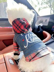 1pc Pet Clothes, European & American Style, Suitable For Small Dogs & Puppies, Cute & Comfortable Outfit - Multicolor - View 7