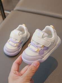 婴儿魔术贴休闲百搭日常穿着及运动鞋 - 紫色 - 查看 4