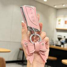 [ Side Diamonds ] 4 Buttons TPU Car Key Case Cover Shell Fob For Lexus ES200 / ES250 / ES300h / ES350 RX300 / RX350 / RX450h NX260 / NX350 / NX350h UX200 / UX250h IS300 / IS350 RC300 / RC350 LS500 / LS500h GX460 TX - Style 16 - View 6