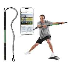 Swing Trainer Plus Golf Fitness and Training System for Strength Flexibility and Swing Power Includes 1-Year Membership and Premium Training Bar for Golf-Specific Workouts - como en la foto - Ver 1