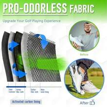 Smell Proof Shoe Cleat Bag for Travel Men - Golf Soccer Zippered Sport Shoe Carrier Bags with Ventilation and Side Pockets for Socks Tees Golf Balls; Golf Accessories Fathers Dad Day Gifts for Men - Azul - Ver 5