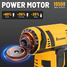 Pure Copper Motor Mini Angle Grinder 19500MAX RPM For Cutting Grinding Polishing One-Hand Operation Full Saw Blades - US A Type Plug(110-127V) - View 7