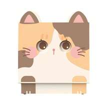 This Cute Cat-Shaped Press-To-Change Expression Keychain Features A Creative Press Design. Gently Press To Switch Between Various Adorable Expressions, Making It Interactive And Fun. Exquisitely Small And Crafted With Fine, Smooth Material. - Multicolor - View 4