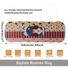 1pc Cartoon Dog Printed Bath Mat, Bathroom Rug, Kitchen Mat, Area Rug, Laundry Room Carpet, Soft Plush Printed Rug, Area Decor Carpet, Thick Anti-Fatigue Kitchen Mat, Waterproof Non-Slip, Farmhouse, Comfortable Standing Mat For Sink, Bathroom, Laundry Room - Cartoon Dog Pattern - View 13