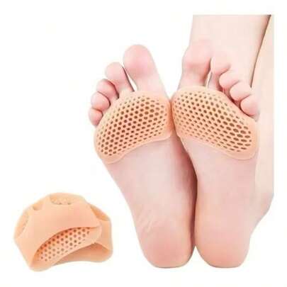 Par Palmilha e Meia Ortopédica Gel Silicone Esporão Macio Confortavel Promoção