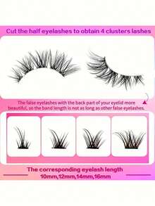 Anime Eyeliner Basics: How To Achieve "Full Glue-On" With 5 Pairs Of False Lashes For Naturally Big Eyes - Black - View 5