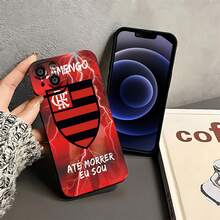Escudo del club de fútbol Flamengo: pasión rojinegra. Esta elegante funda es compatible con Samsung, Apple, OPPO, , etc. Fabricada en TPU flexible, resistente a golpes y arañazos, ofrece una excelente protección contra caídas y un agarre cómodo. Es un regalo ideal para familiares, amigos y seres queridos, y una opción perfecta para festivales. - Negro - Ver 4