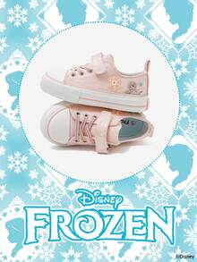 Disney 1 Pair Children's Sports Shoes, Including Princess, Anna Princess, And Arendelle Princess Sports Shoes, Suitable For Daily, Holiday Sports And Outdoor Wear. Comfortable, Non-Slip, Durable And Breathable Soles - Baby Pink - View 2