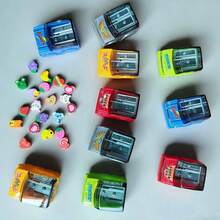 卡通汽车造型削笔器，学生学习用品翻盖式削笔器 - 套裝 - 查看 10