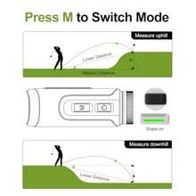 Range Finder Golf Rangefinder with Slope1100 Yards Golf Range Finder Magnetic 6X Magnification with Flag Pole Lock Vibration for Golf Course - Jugar al golf - Ver 4